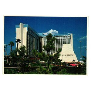 MGM Grand Vintage Postcard Hotel Casino Vacation Tourist Vegas Strip 1978